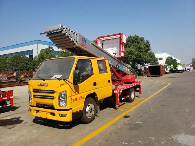 临沭附近云梯车出租 砂石搬运